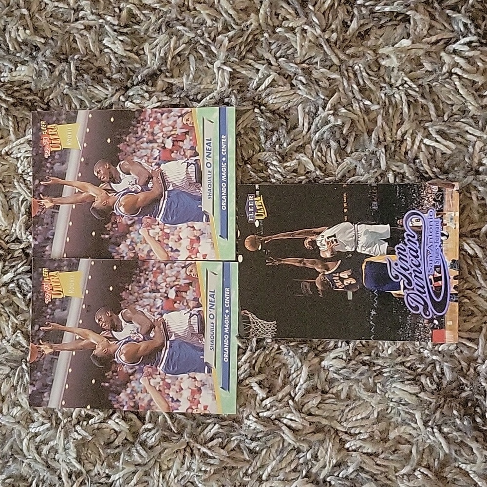 Shaquille O'Neal and Tim Duncan Cards